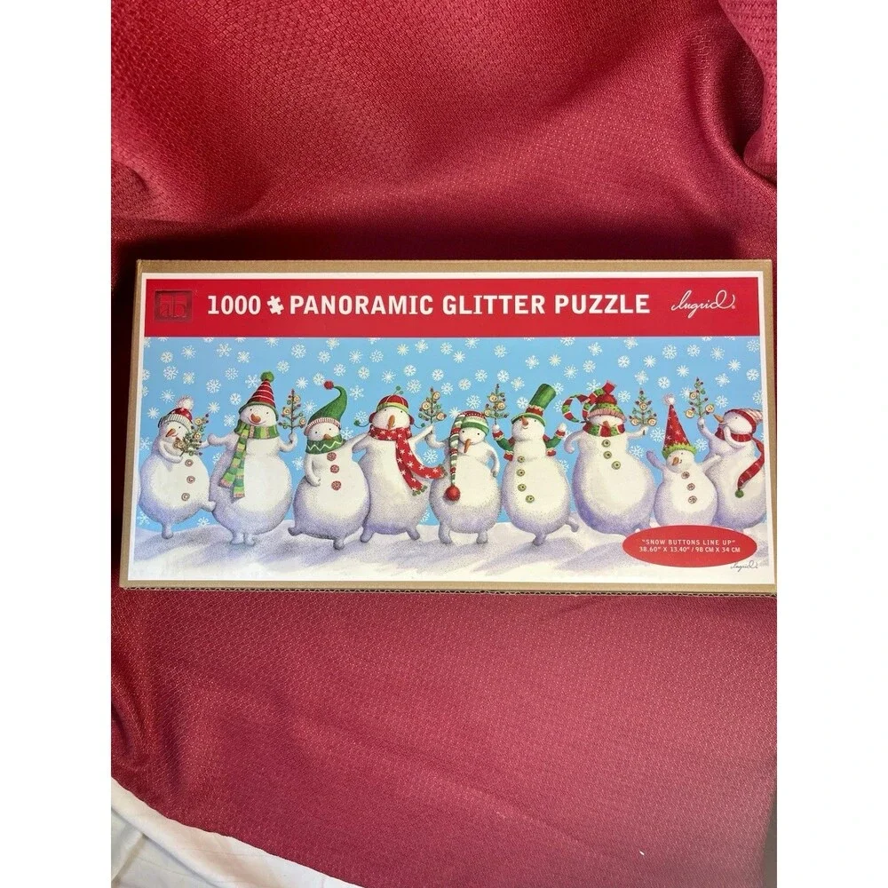 1000-piece panoramic glitter puzzle titled 
